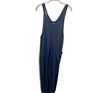 For Days Black Jogger Jumpsuit Size S Round Neck Sleeveless Casual Lightweight